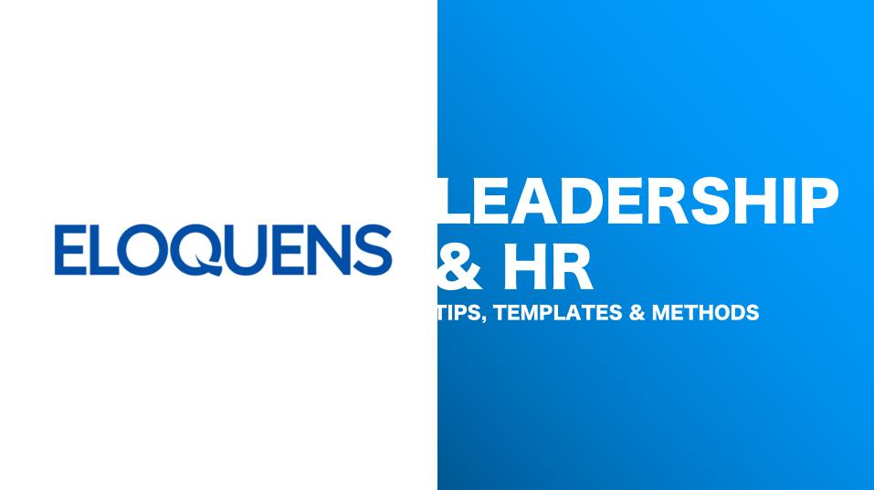 Leadership & HR (Human Resources) Best Practices - Eloquens